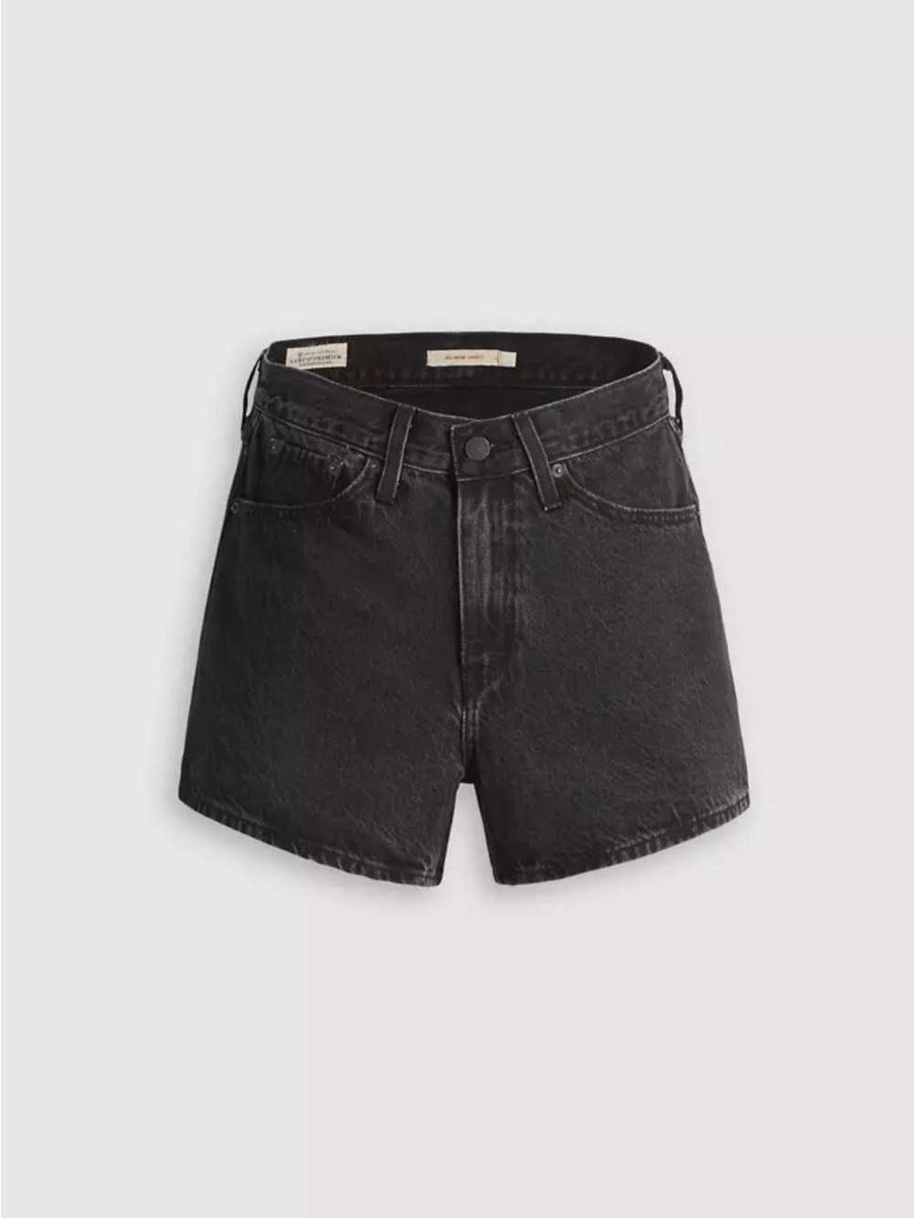 Levi's Black High-Rise 80s Mom Denim Shorts